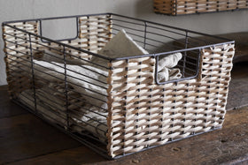 Montali Iron & Rattan Storage Baskets - Natural - (Set of 2)