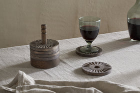 Eisha Mango Wood Coasters - Dark Brown - (Set of 6)