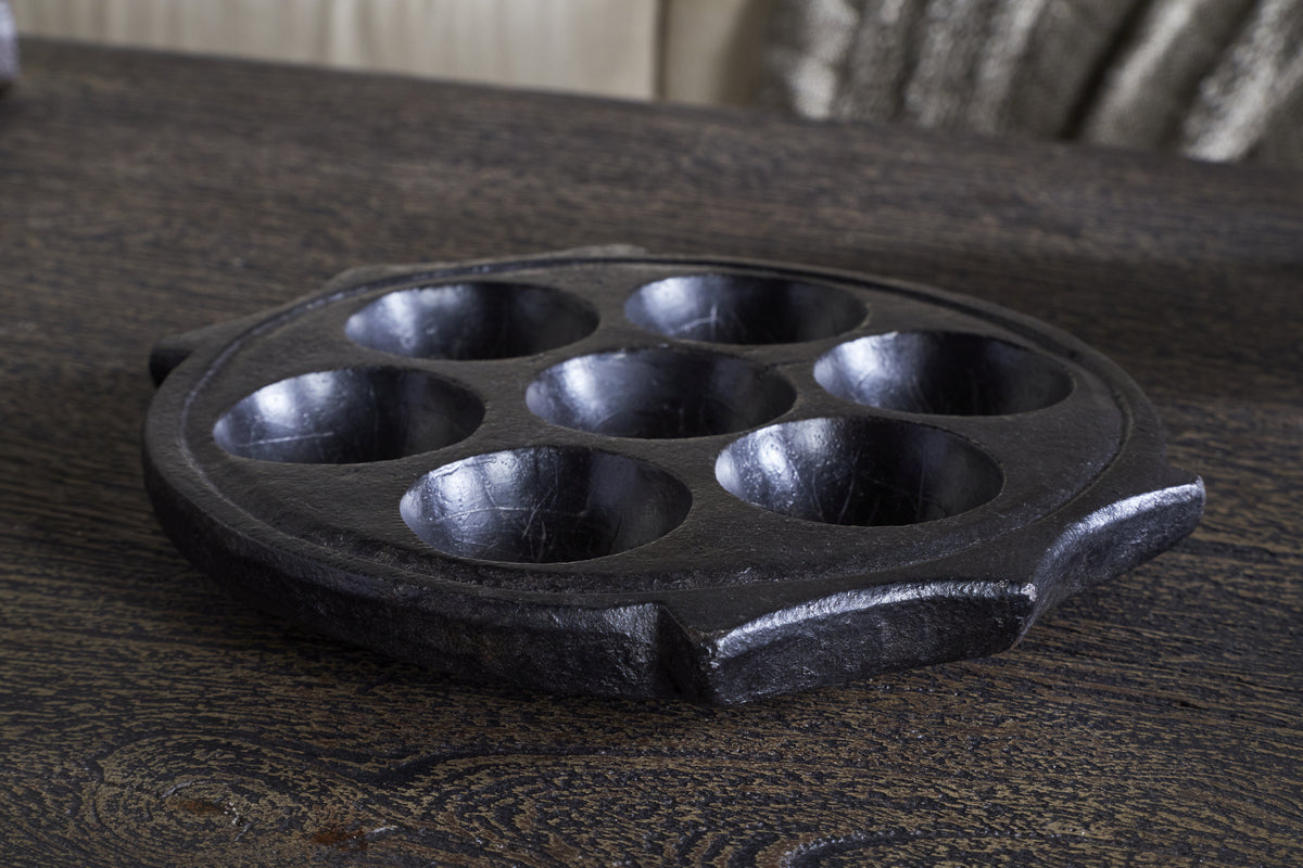 Maji Stone Multi Tealight Holder - Antique Black
