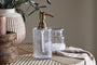 Ilcoso Recycled Hammered Glass Soap Dispenser - Clear