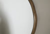 Mchanga Organic Shape Mirror - Antique Brass