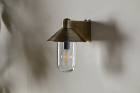 Singa Outdoor Wall Lamp - Antique Brass