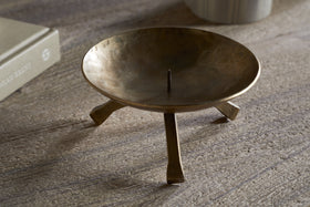 Kalik Candle Holder - Antique Brass - Large