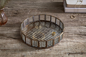Ruaka Glass Vanity Tray - Brass