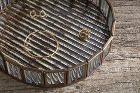 Ruaka Glass Vanity Tray - Brass
