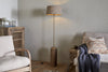 Agua Grooved Floor Lamp - Natural