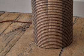 Agua Grooved Floor Lamp - Natural