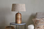 Agua Grooved Table Lamp - Natural