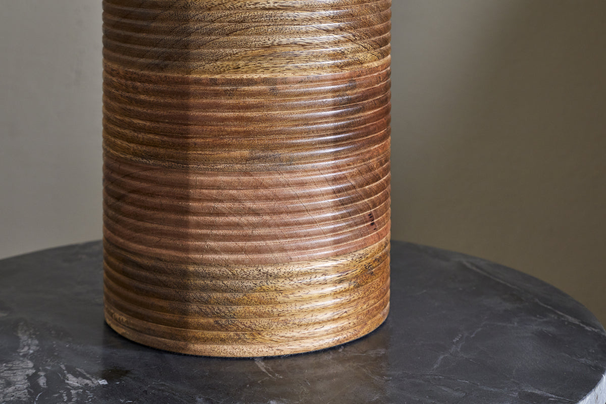 Agua Grooved Table Lamp - Natural