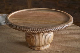 Vivan Glass Cake Stand & Dome - Natural