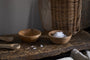 Daruka Salt & Pepper Dipping Bowls with Spoons - Natural