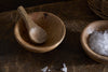 Daruka Salt & Pepper Dipping Bowls with Spoons - Natural