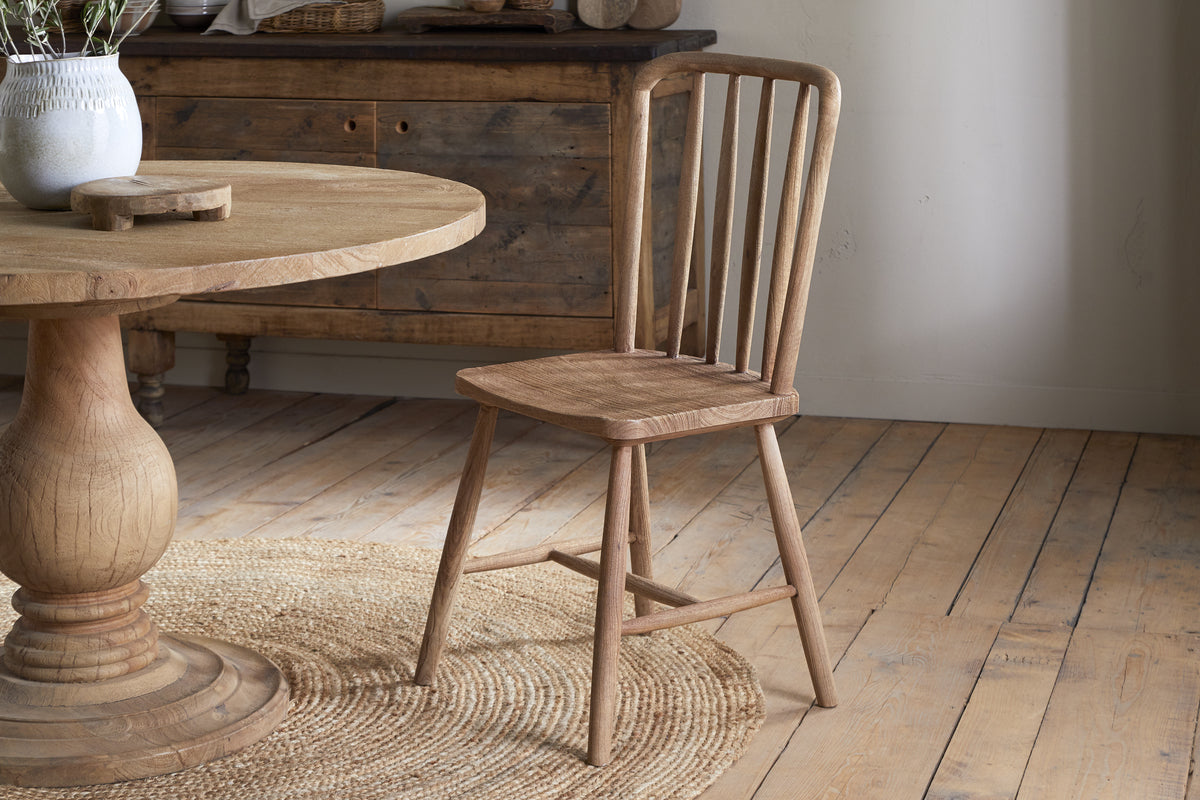 Om Mango Wood Dining Chair - Natural