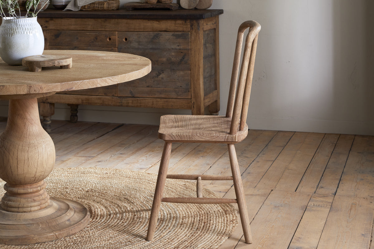 Om Mango Wood Dining Chair - Natural