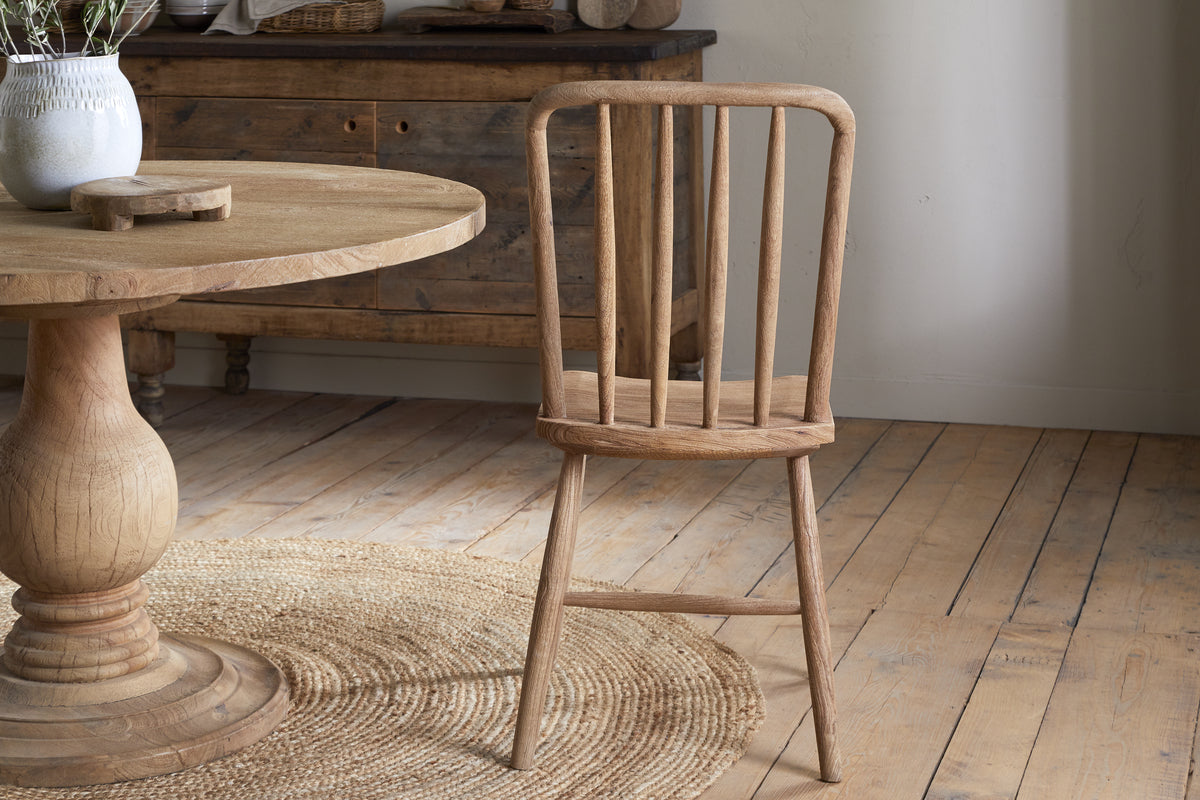 Om Mango Wood Dining Chair - Natural