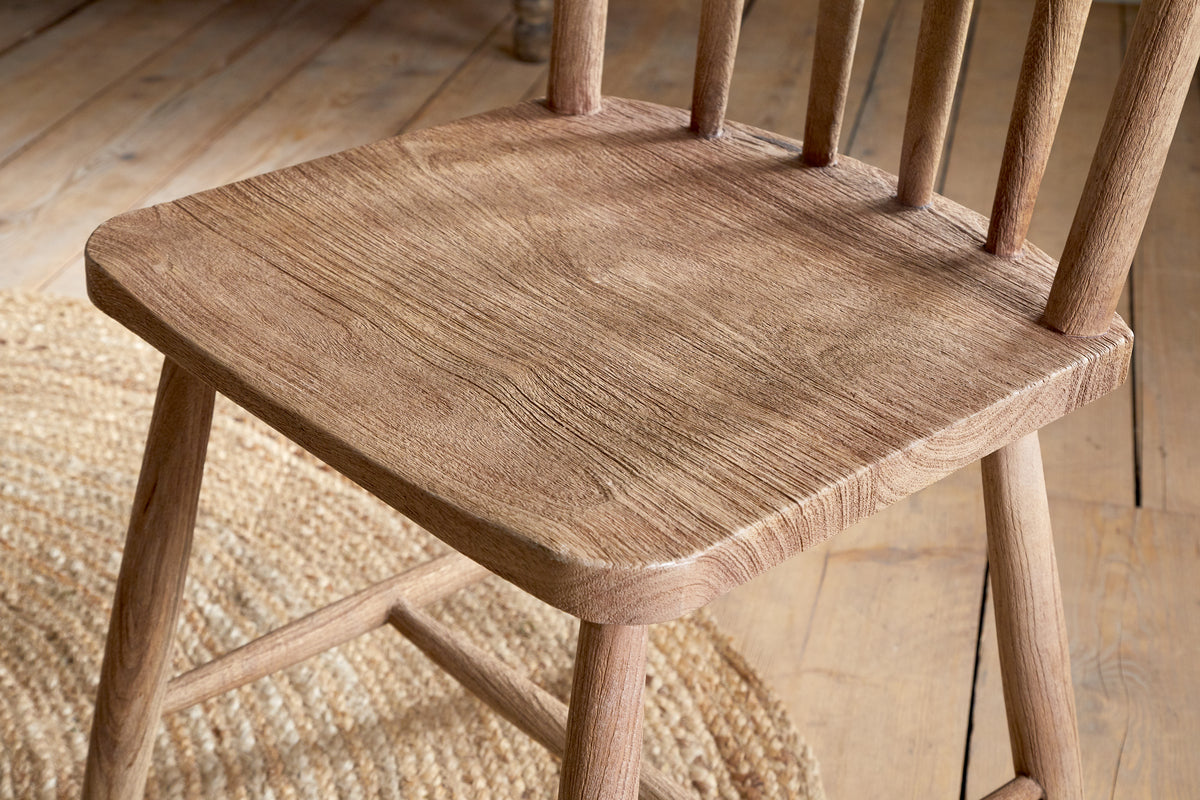 Om Mango Wood Dining Chair - Natural