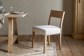 Nidhi Linen Upholstered Dining Chair - Natural