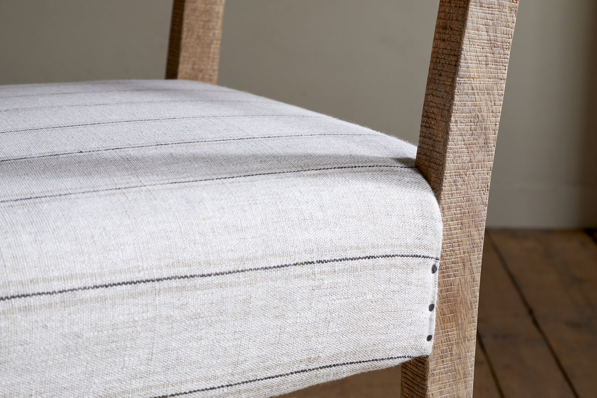 Nidhi Linen Upholstered Dining Chair - Natural