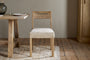 Zoha Cotton & Jute Upholstered Dining Chair - Natural