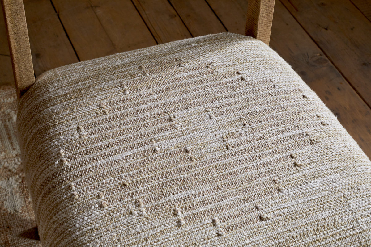 Zoha Cotton & Jute Upholstered Dining Chair - Natural