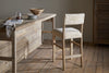 Zoha Cotton & Jute Upholstered Counter Chair - Natural