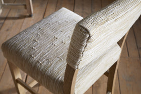 Zoha Cotton & Jute Upholstered Counter Chair - Natural
