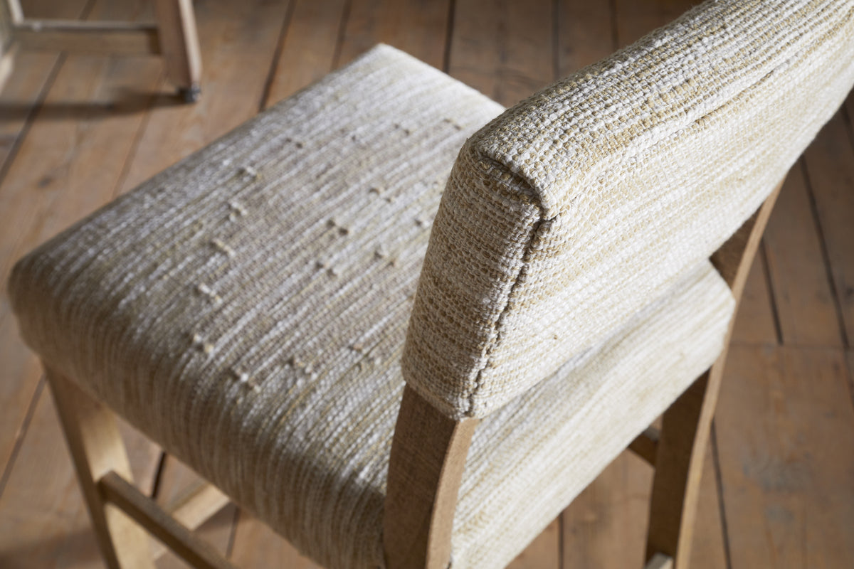Zoha Cotton & Jute Upholstered Counter Chair - Natural