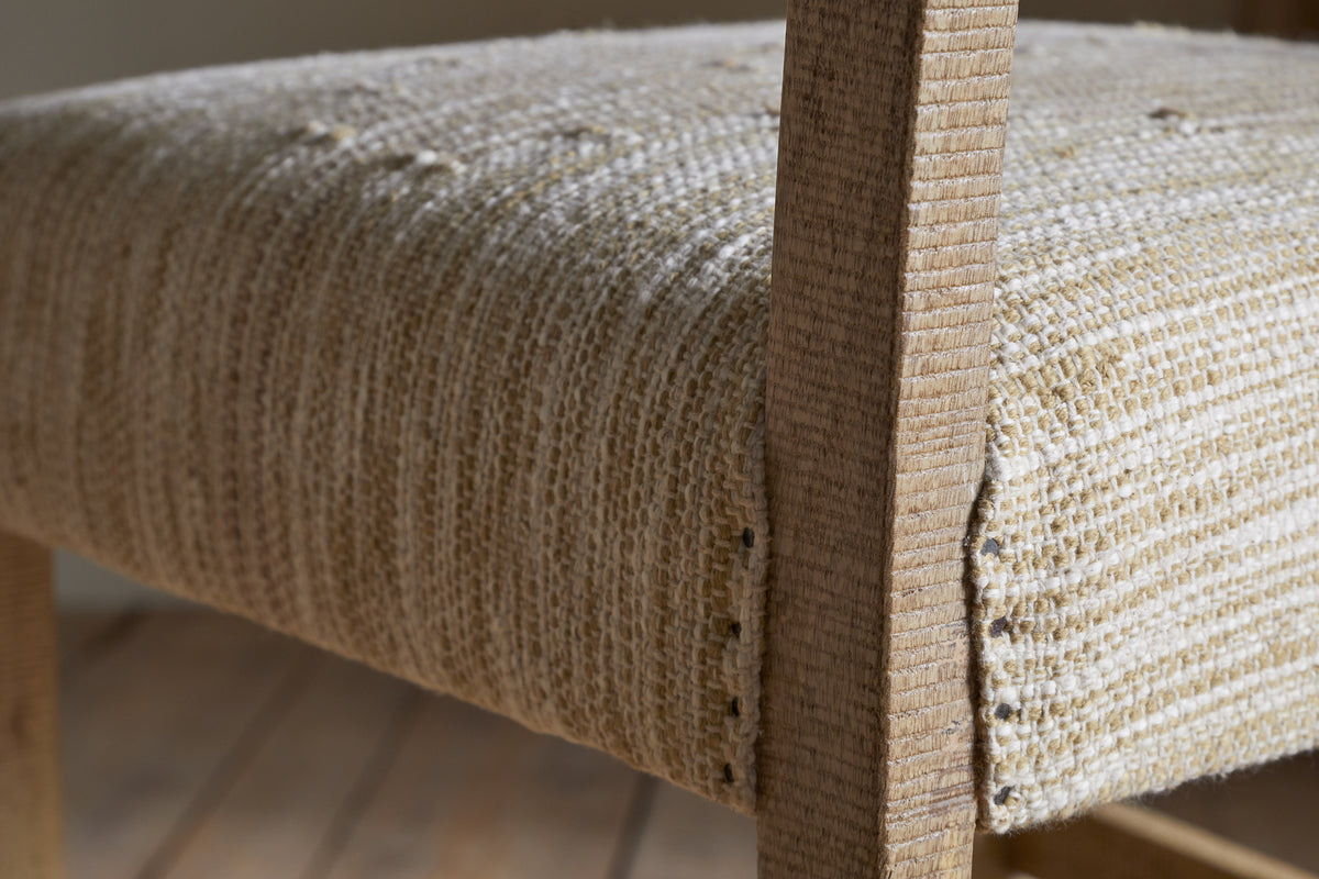 Zoha Cotton & Jute Upholstered Counter Chair - Natural