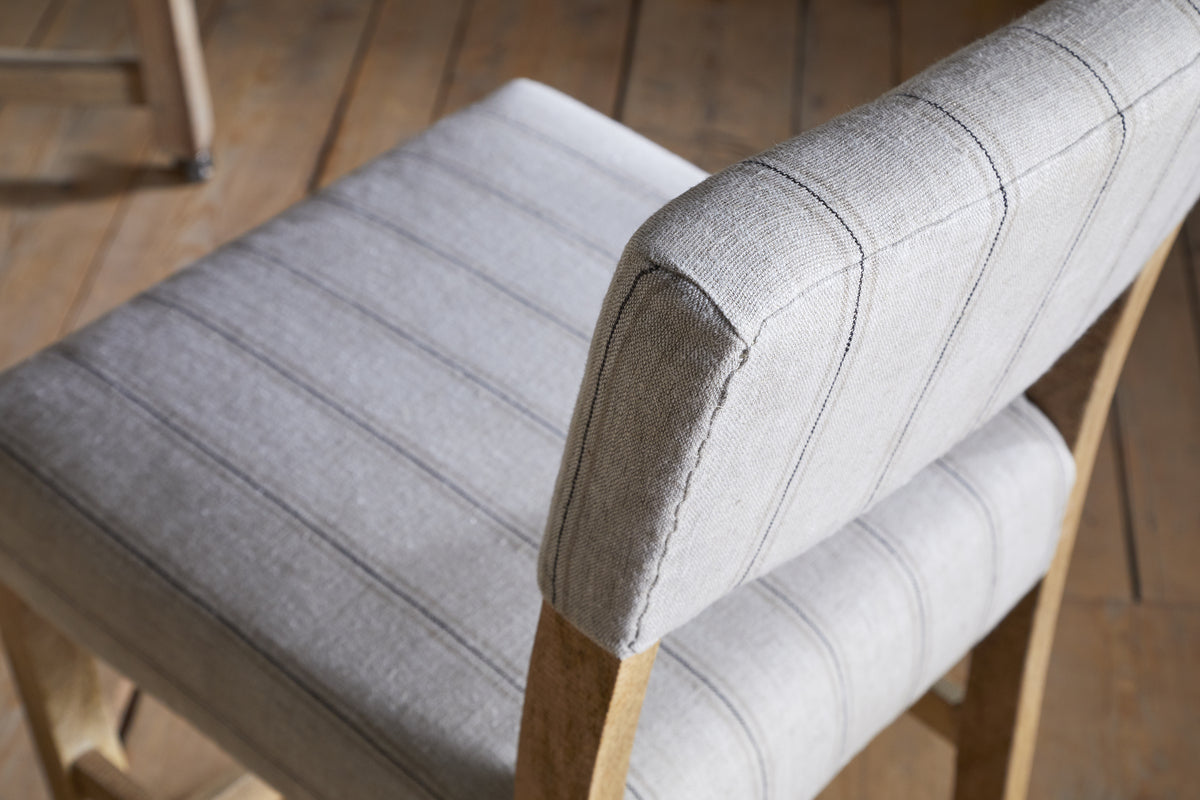 Nidhi Linen Upholstered Counter Chair - Natural