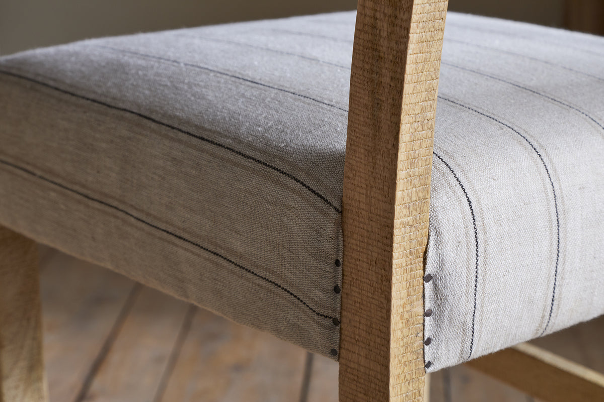Nidhi Linen Upholstered Counter Chair - Natural