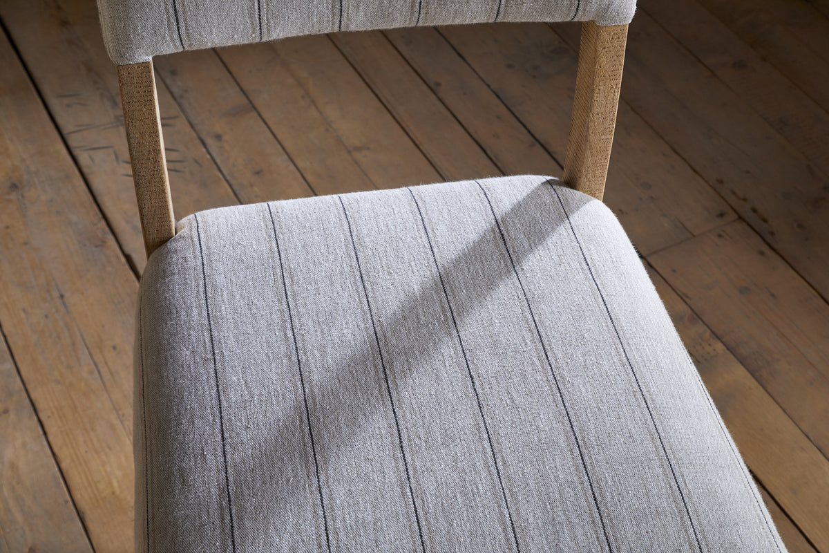 Nidhi Linen Upholstered Counter Chair - Natural