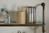 Karura Wall Shelves with Towel Rail - Antique Brass