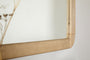 Vivan Rectangular Grooved Wood Mirror - Natural