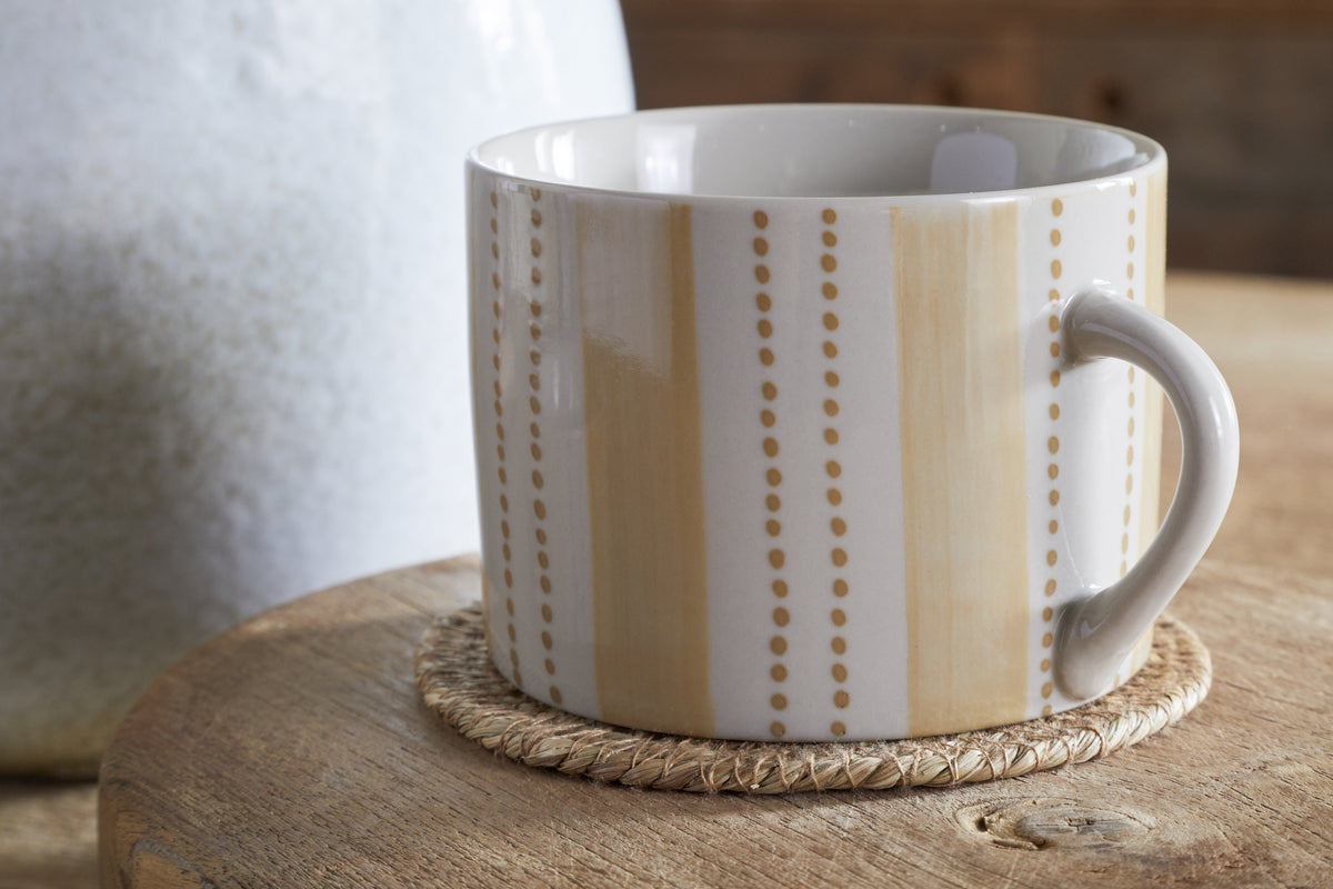 Patthar Mug - Cream & Sand