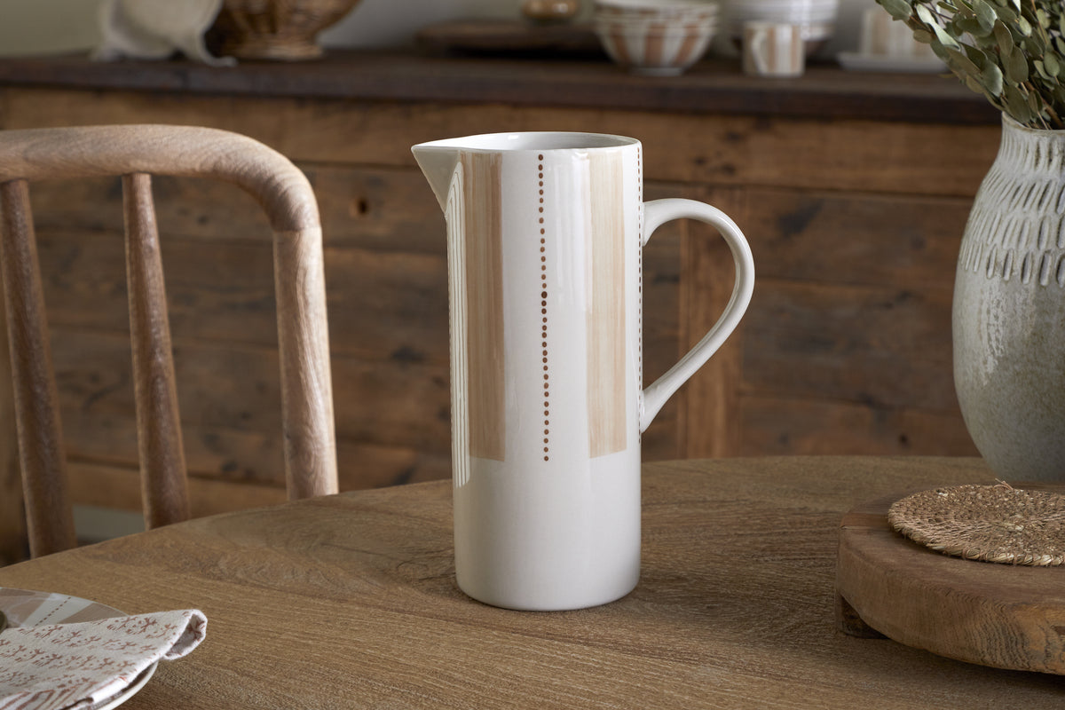 Patthar Jug - Cream & Clay - Large