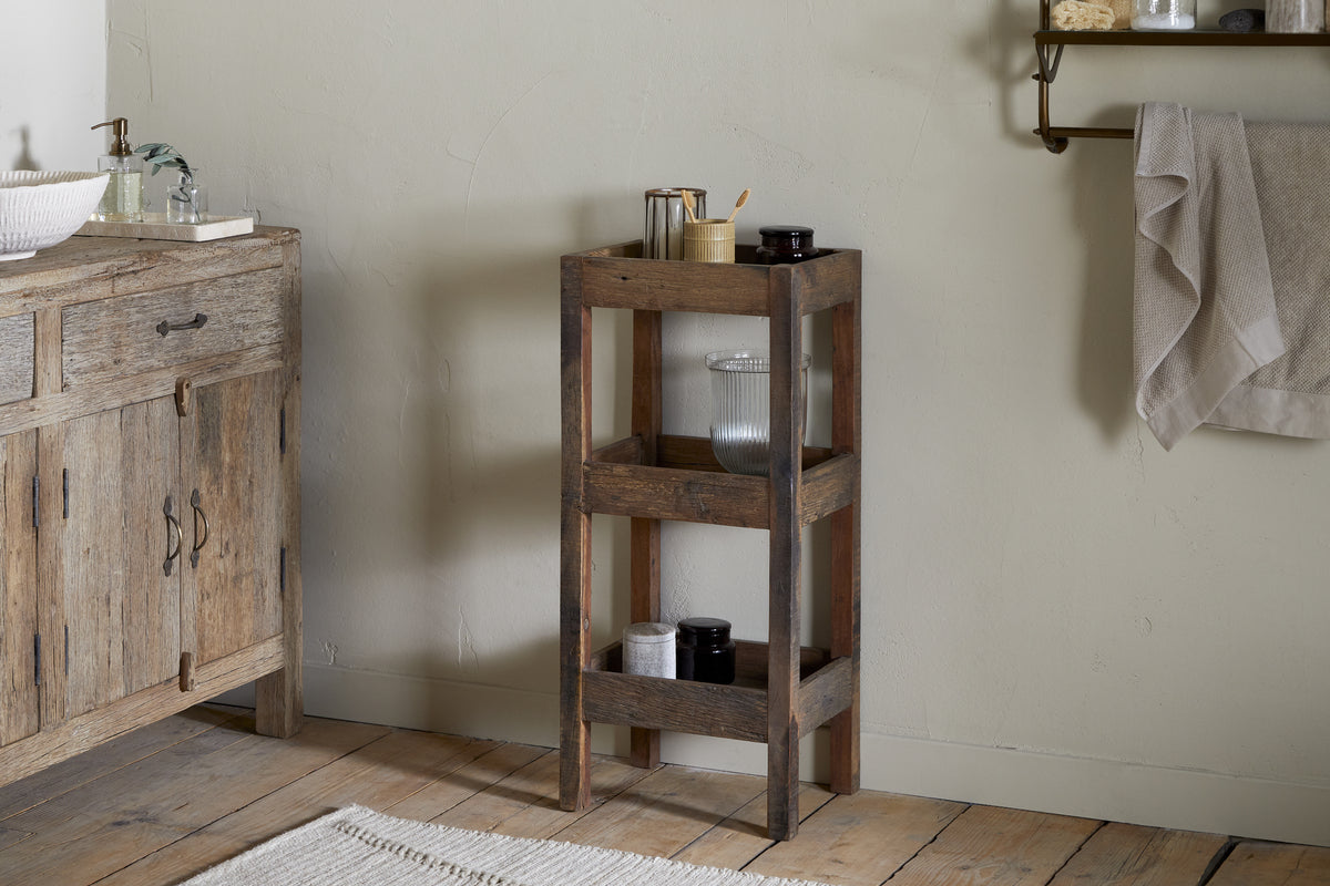 Akara Reclaimed Wood Storage Caddy - Natural