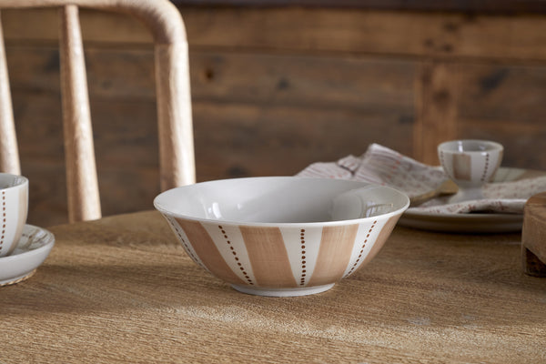 Patthar Cereal Bowl - Cream & Clay