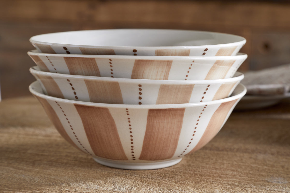 Patthar Cereal Bowl - Cream & Clay