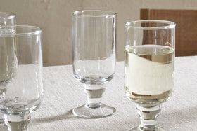 Sooraj Large Glass - Clear - (Set of 4)