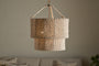 Thimba Woven Jute Chandelier - Natural