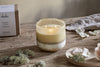 Oakmoss & Rose 3 Wick Scented Candle - Yellow