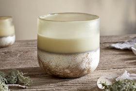 Oakmoss & Rose 3 Wick Scented Candle - Yellow - 3 Wick