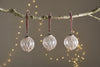 Bayana Woven Baubles - Natural & Clear (Set of 3)
