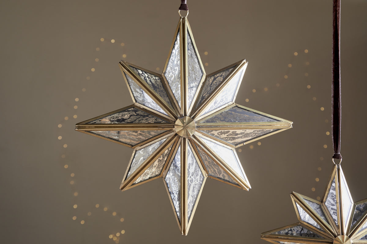 Taara Star Decoration - Antique Brass