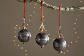 Kalira Baubles  - Black & Brass - (Set of 3)