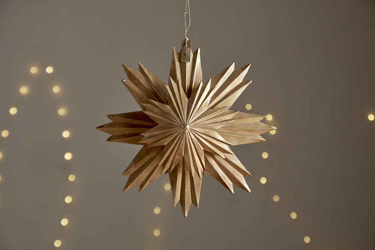 Amata Hanging Star - Antique Brass