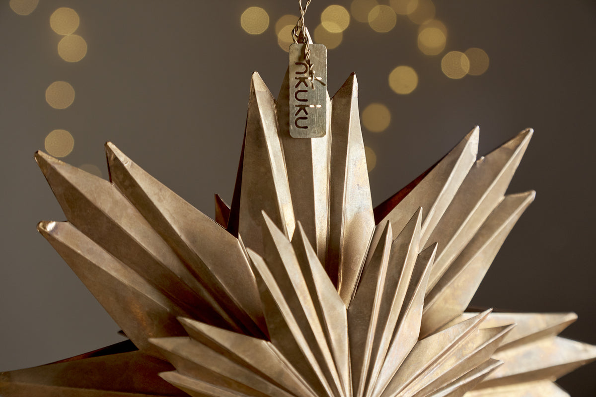 Amata Hanging Star - Antique Brass