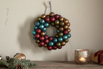 Mini Oko Bauble Wreath  - Mixed Matt