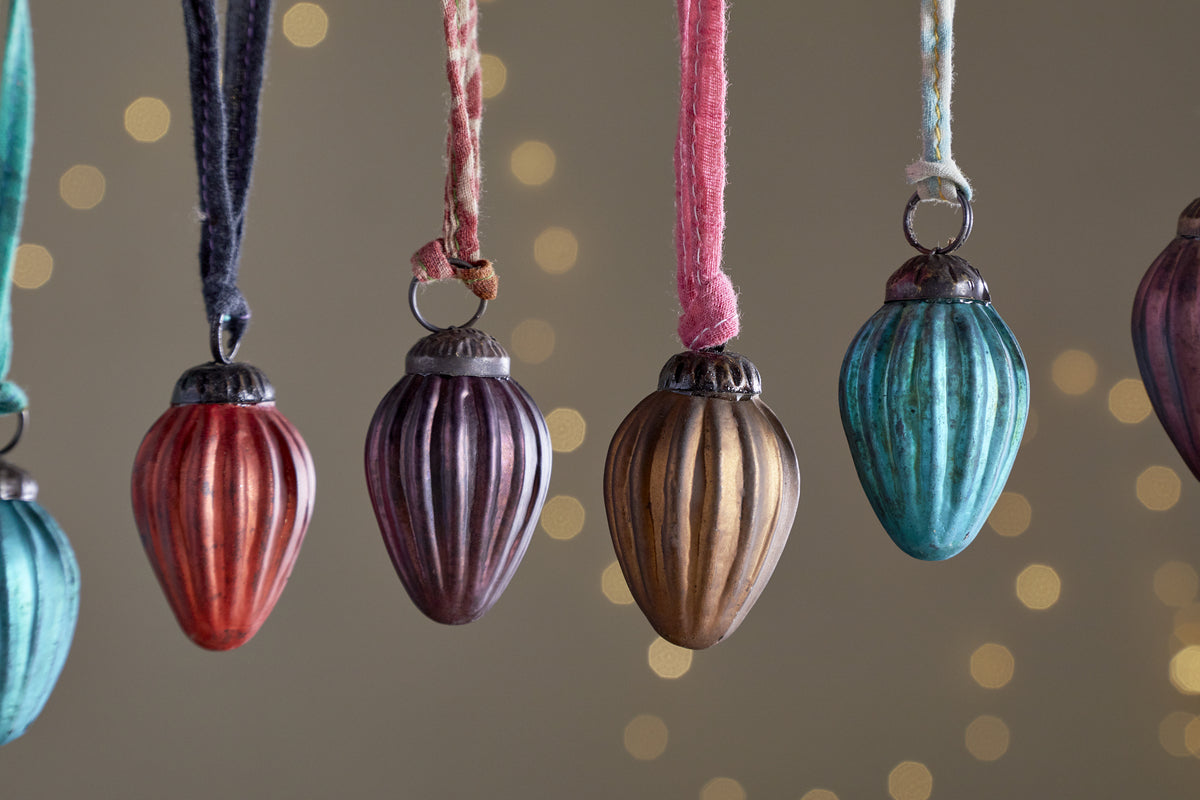 Oko Mini Drop Baubles - Mixed Matt (Set of 12)