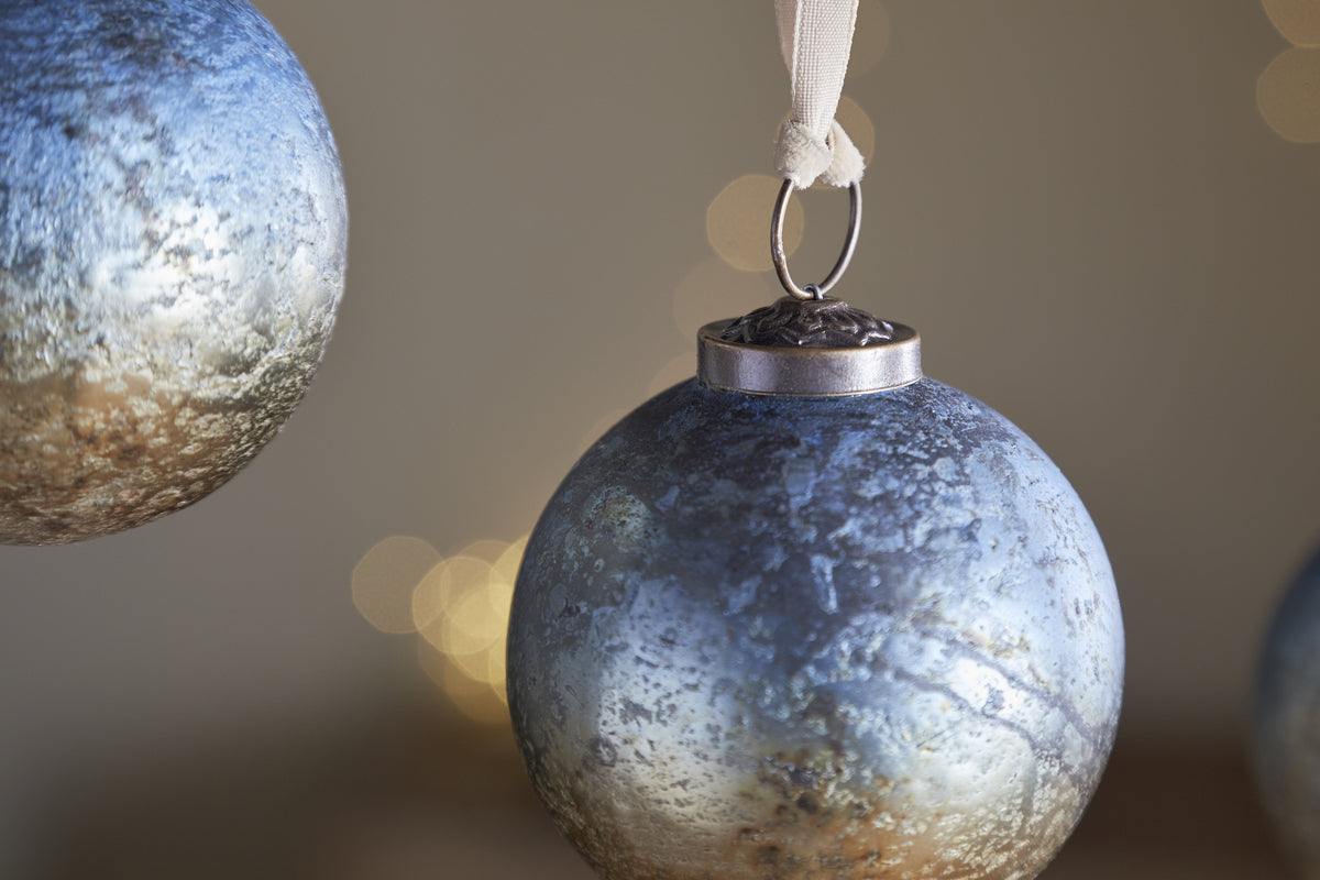 Pasali Baubles - Blue Smoke - (Set of 4)